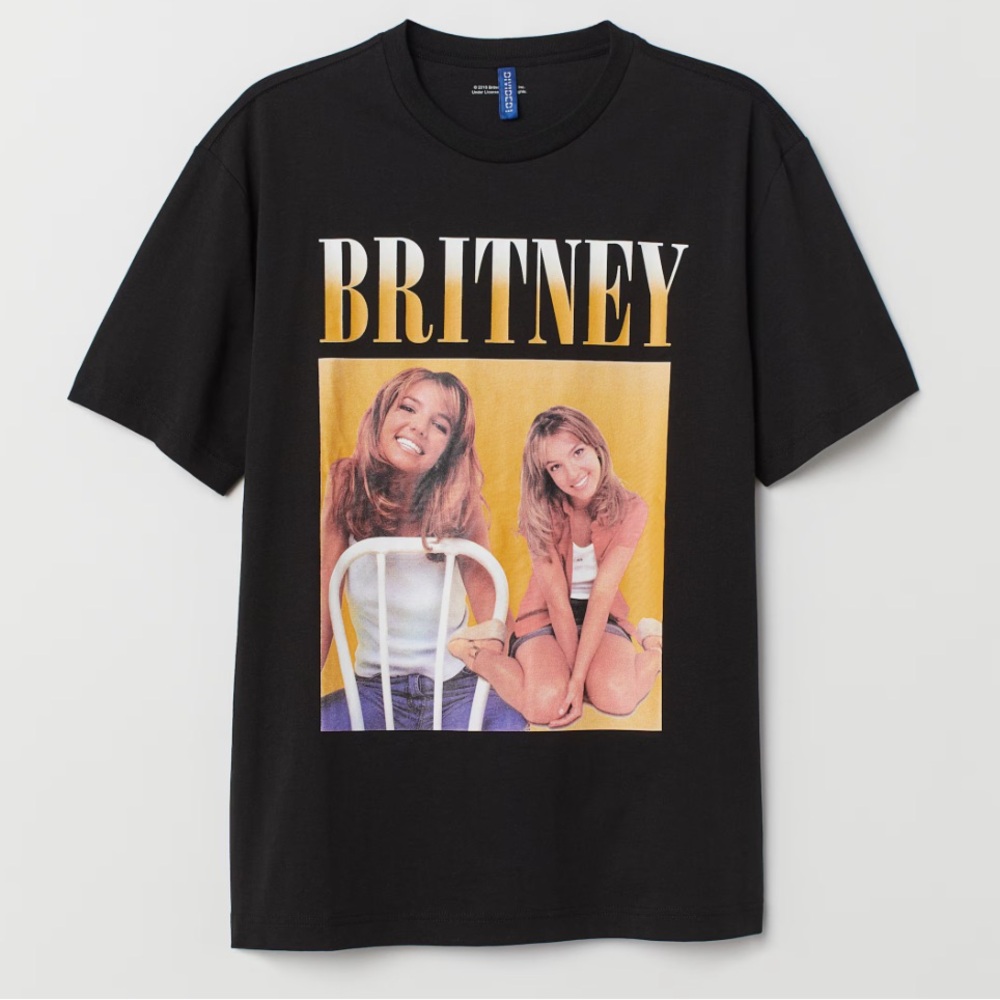 H&M Britney Spears Black T-Shirt